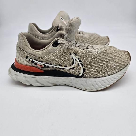 Nike Shoe Women's 9 React Infinity Run Flyknit 3 Leopard DZ5215-001 Sneakers - Picture 4 of 7